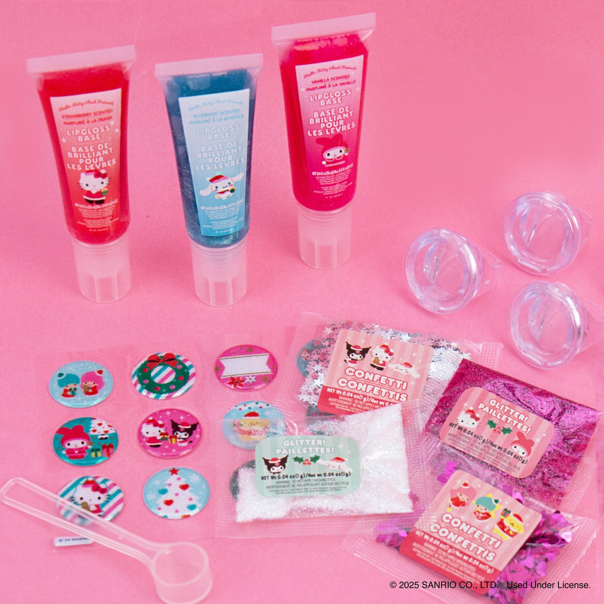 Hello Kitty® & Friends Holiday Shimmer Lip Gloss Rings Kit